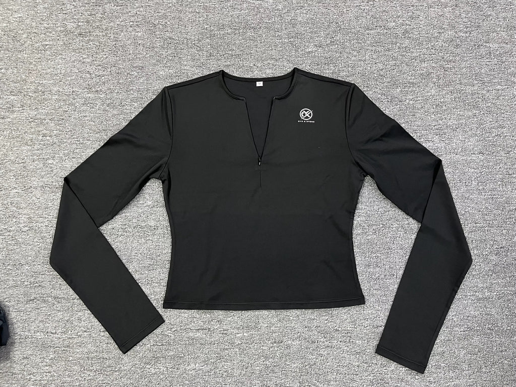 Cyx & Stone Essential Long Sleeve Performance Top – Black
